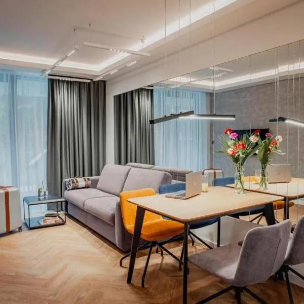 Bursztynowe Apartamenty Brzozowa 6、ステグナのホテル