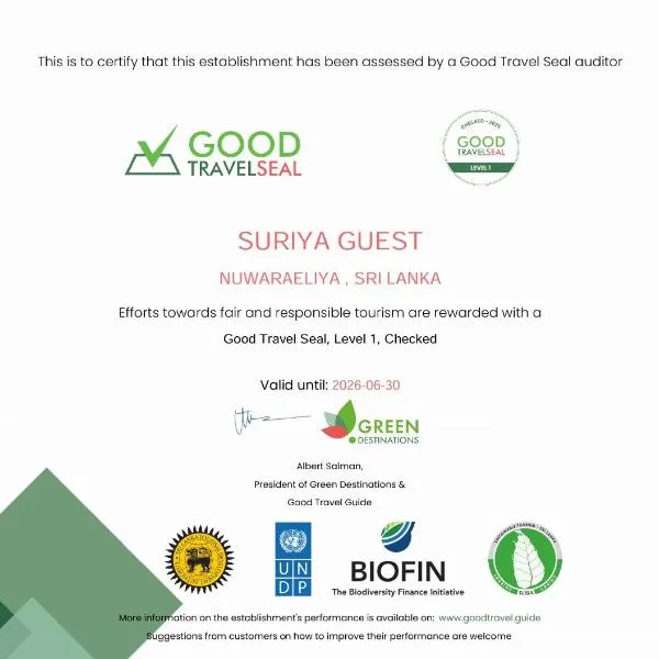 Suriya Guest, hotel in Nuwara Eliya