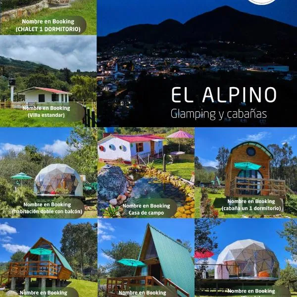 El Alpino Cabaña Glamping & Camping、グアタビータのホテル