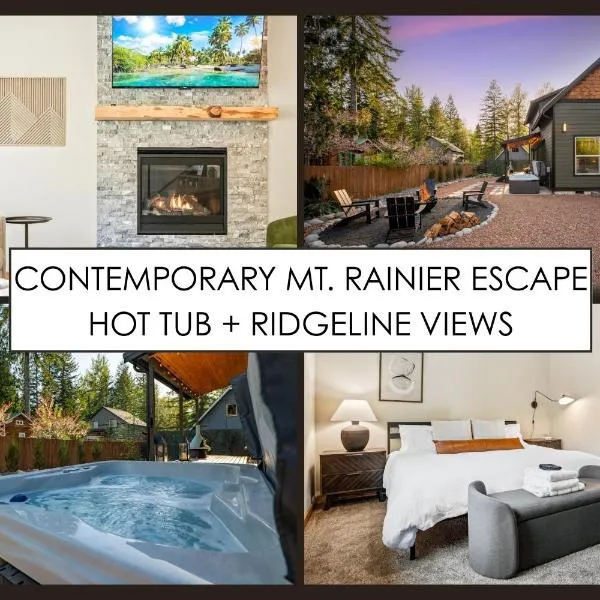 Stylish Rainier Retreat Hot Tub & Stargazing, hotel v destinaci Ashford