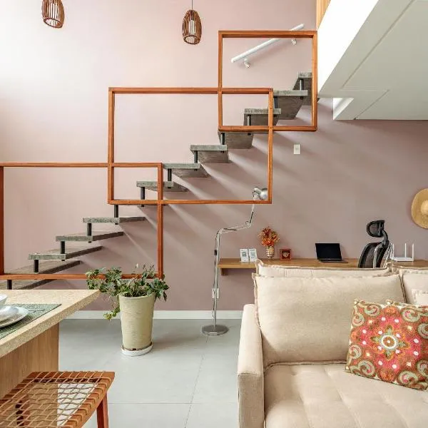 Duplex Moderno Novo Campeche, WiFi 1GB, 500m da praia, ξενοδοχείο στη Φλοριανόπολη