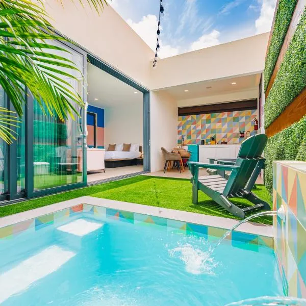 Privada Stays - Lofts with Private Pool and Oasis, near Eagle Beach, hotel v destinaci Palm-Eagle Beach