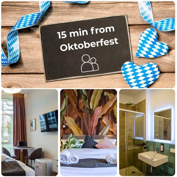 HOMELY STAY Studio 8 - Relaxed Self-Check-In room in Munich - 15 min from Oktoberfest, hotell Münchenis