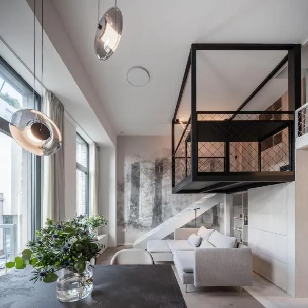 Designer Loft Apartment Holešovice, Parking, Balcony, hotel v Prahe