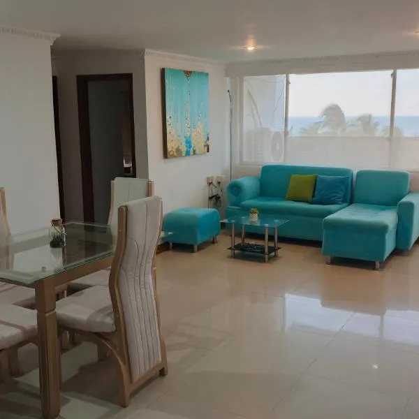 R10 Apartamento con balcon vista a la playa, 2 habitaciones, zona segura, bien iluminado y espacioso, khách sạn ở Ríohacha