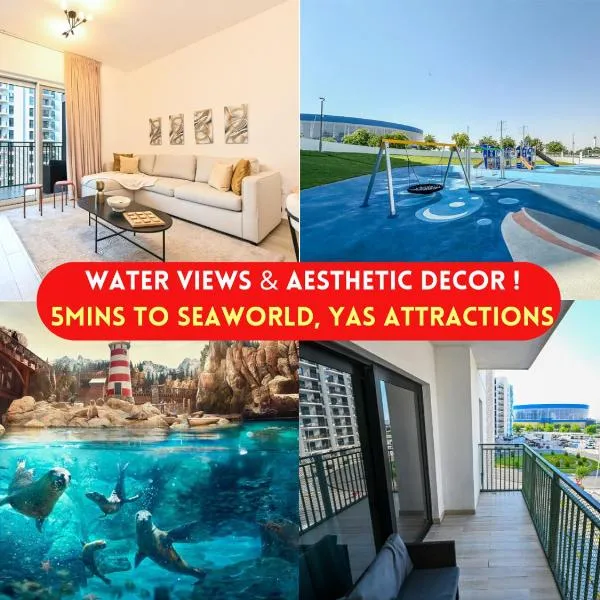 Chic Family 2br, Canal Views! Near Ferrari World, hotel in Abu Dhabi