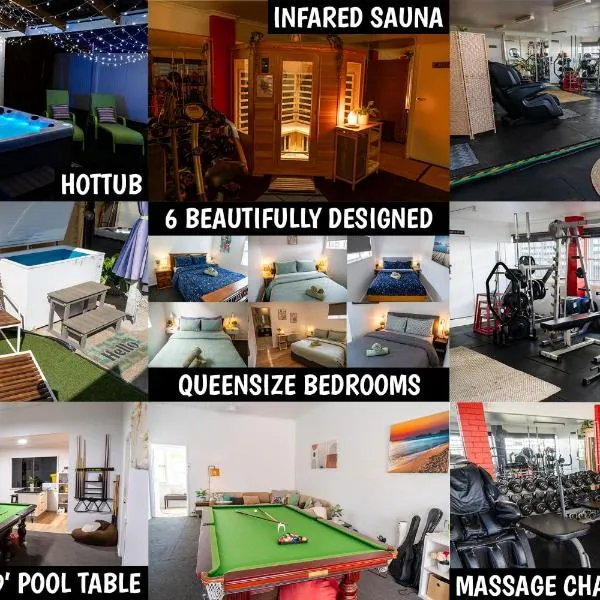 Hot Tub, Ice Bath, Gym, Sauna, Pool Table Coorparoo Haven, hotel in Brisbane