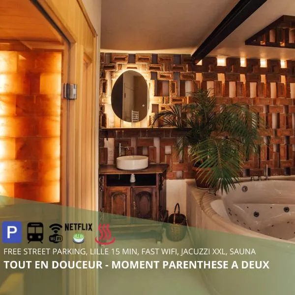 La Douce Lille Croix Spa Privatif by Moment Parenthèse, hotel in Croix