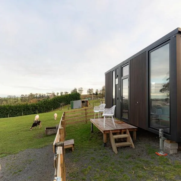 Bruce Farm Alpaca Cabin 4 by Tiny Away, hotel sa Balclutha