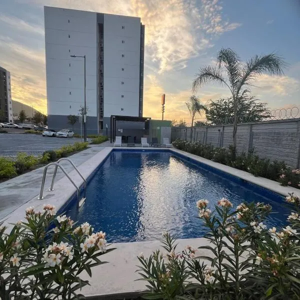 New furnished apartment near BBVA Stadium, hotel en Monterrey