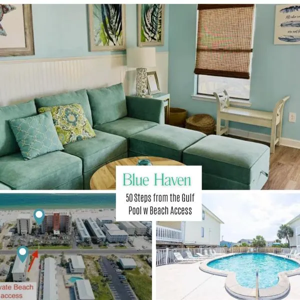 Private Beach Access With Pool and 2-MIn Walk to Beach、ガルフ・ショアーズのホテル