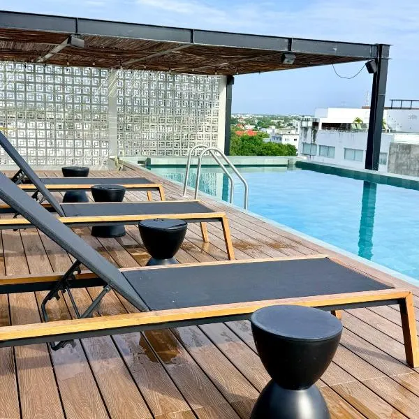 Departamento 5ta Av - Cerca de la playa con Rooftop Pool & Cancha de Padel, ξενοδοχείο στην Πλαγιά Ντελ Κάρμεν