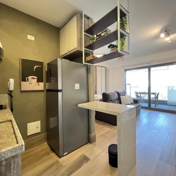 Acrópole Studio - Vaga, Wifi e Piscina no Brooklin, hotel em São Paulo