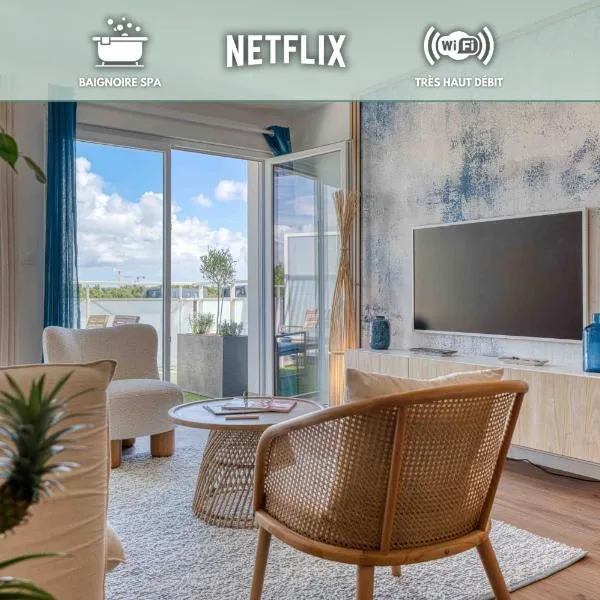 Suite Olonna Spa et Terrasse à 7 min des plages, hotel in Les Sables-dʼOlonne