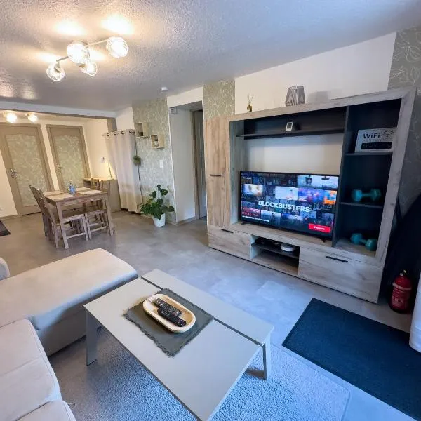 Le Maé classé 4 étoiles, terrasse et parking、ドールのホテル