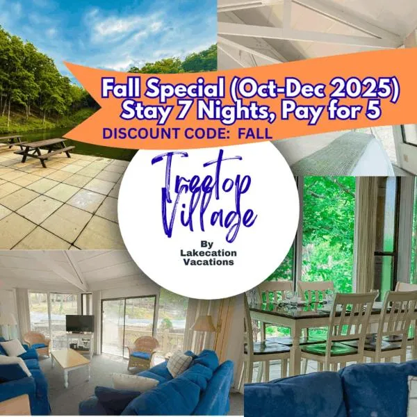 Lakefront Treetop Village 2bed3bapools-6pp, hotel v destinaci Lake Ozark