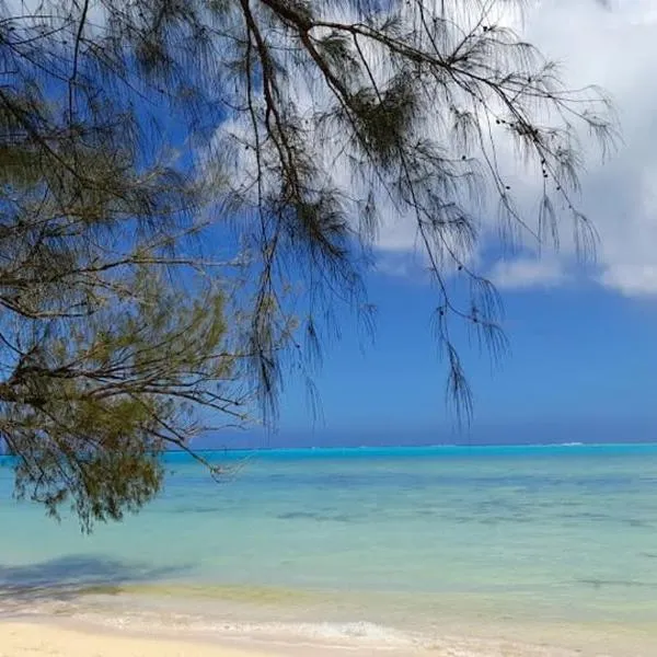 Mara'ai le spot Tubuai Chambre triple Taahueia Deluxe SDB privée avec piscine, hotel v Tubuai