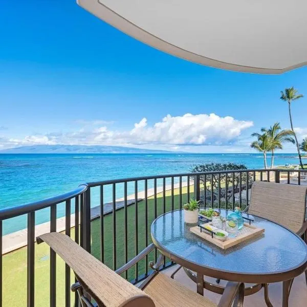 Kahana Reef 201 · KR 201 OceanFront 1BD Condo w Ocean Views Pool, hotel in Kahana