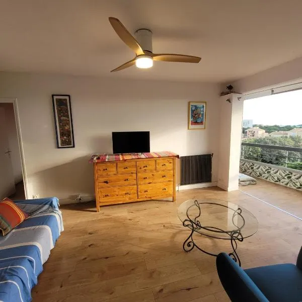 T3 vue sur mer, renové à neuf, 4 à 6 pers,65 m2-500 M de la plage, hotel in Argelès-sur-Mer
