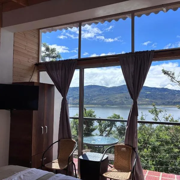 Lakeview Apartment in the Heart of Guatavita Bunk bed for Kids, hotel in Guatavita