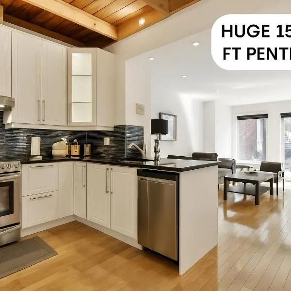 STUNNING full APARTMENTS - stocked KITCHENS - WASHER & DRYERS - WORKSPACE PROVIDED - FAST WIFI - LOCATED on the FAMOUS ST Denis street - Near METRO MONT ROYAL – hotel w Montrealu