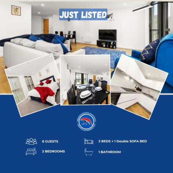 50 PERCENT OFF- LONG STAYS - City Centre - Perfect for Relocations, Business, Families and Leisure! Book today at Premium Executive Serviced Apartments- 2 Bed Apt - Arden Gate, Free Wi-Fi, Birmingham