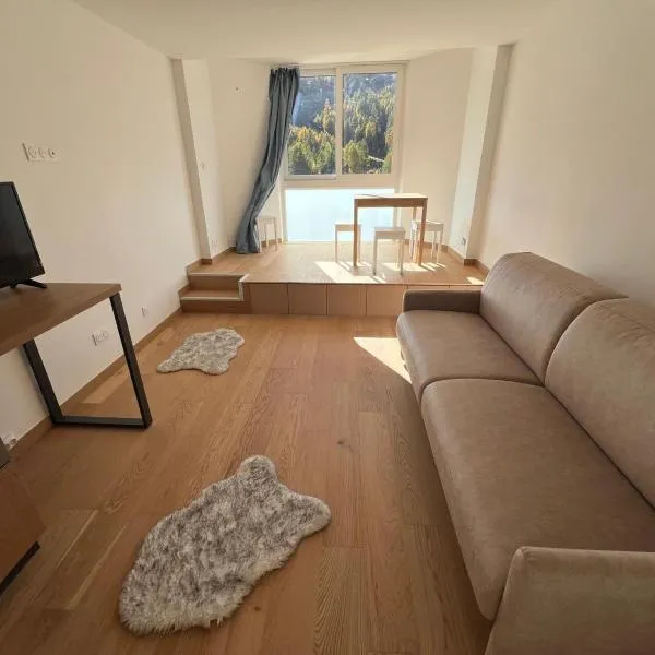 Studio Front Neige - Parking inclus - Galerie marchande Isola 2000, hotel in Isola 2000