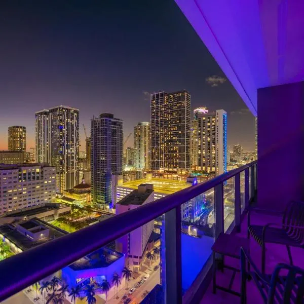 FIFA 2026 - Luxury Aptments Brickell - Bayfront Park - Free Parking - Gym & Rooftop Pool, hotel i Miami