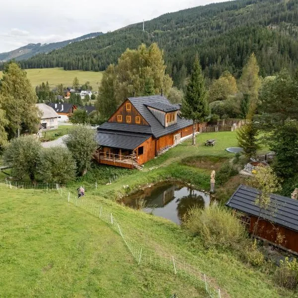 Palčovka Huty - apartmán U Ondry a U Andělky、Hutyのホテル