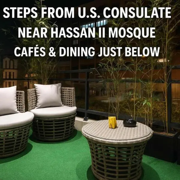 City Center Apartment with Terrace, hotel in Casablanca