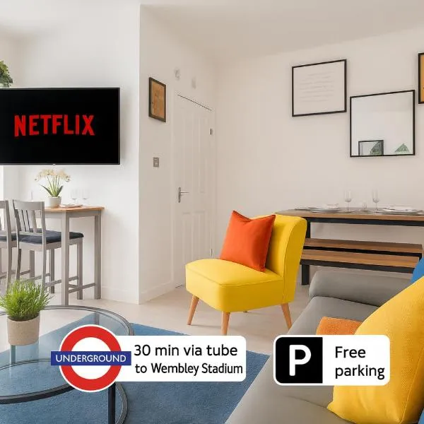 Modern House with Free Parking near Wembley, hotel in London