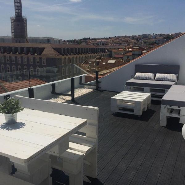 A Terrace on a Topfloor with a View