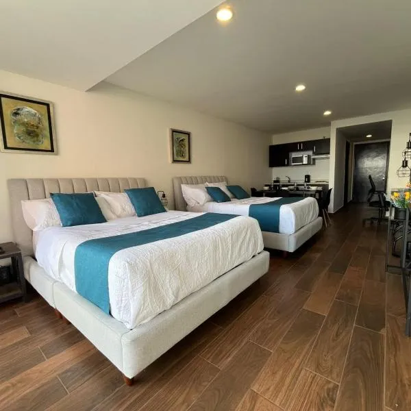 Bellísima Suite, 2 Camas Queen, Gym, en Interlomas, hotel en Ciudad de México