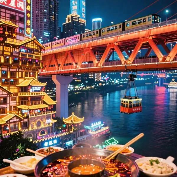 Chongqing Shapingba High-speed Railway Station Sanxia Plaza Enji M Hotel, hôtel à Sha-p'ing-pa