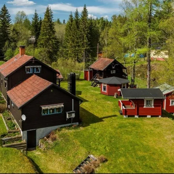 Ein großes Haus am Wald mit Bach für 8 Personen، فندق في Vika