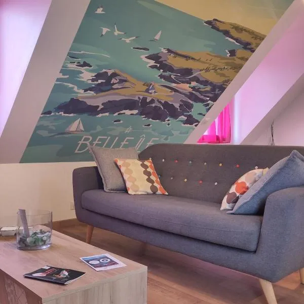 Au détour du phare, appartement 3 étoiles avec jardin, Belle-Ile-en-mer, Bangor، فندق في Bangor