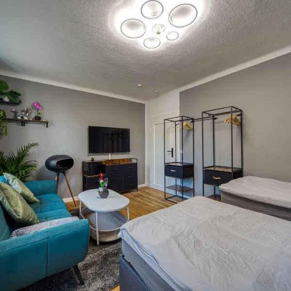 DresdenStay Modern 3 Schlafzimmer Balkon Kamin PS4, hotelli kohteessa Dresden