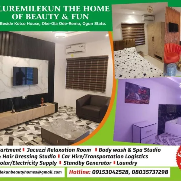 Oluremilekun The home of beauty and fun, hotel em Ode Remo