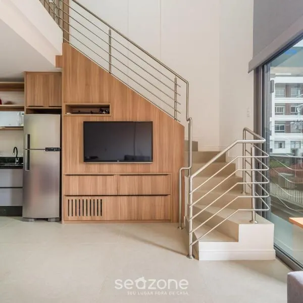 Viesnīca Apartamento c/ Churrasq. 280m da Praia ERT0210 Florianopolisā