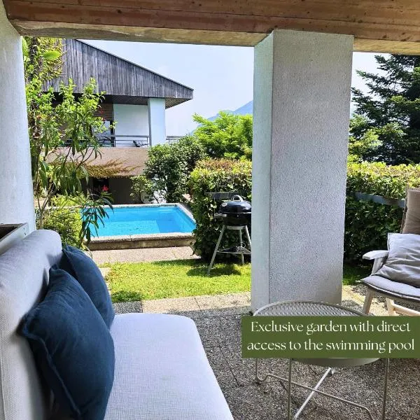 LUXURY APARTMENT with POOL, hotell i Collina d'Oro
