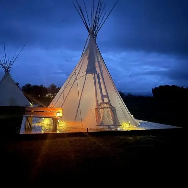 Experience Pet-Friendly Perfection: Classic Tipi Glamping Near Wind River Mountains, WY, hotel 