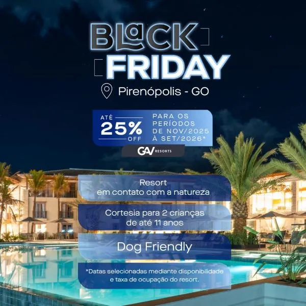 PYRENÉUS RESIDENCE GAV Resorts, hôtel à Pirenópolis