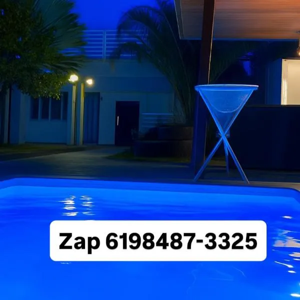 a Casa Paradisiaca lll Luxo Com Sinuca e Lavanderia com Roupa de Cama e Toalhas, hotel v destinaci Caldas Novas