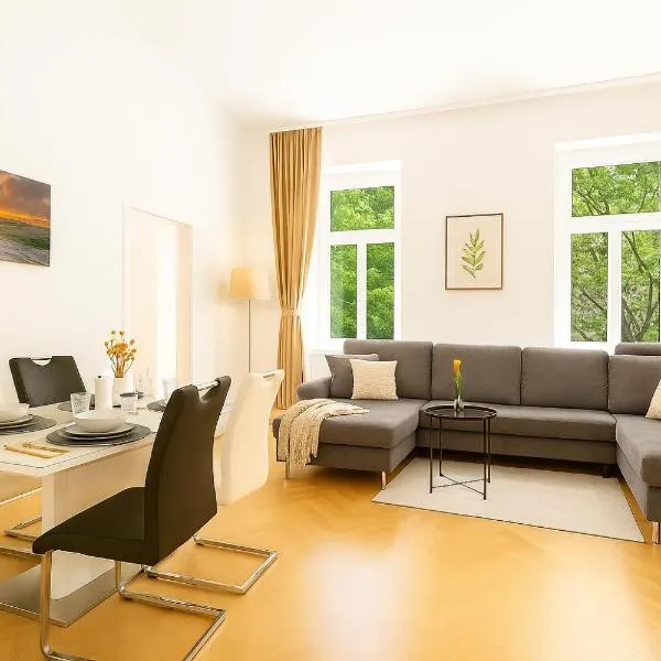 Stilvolles Altbau Apartment - 2 Min zur U-Bahn, Nähe Donaukanal、ウィーンのホテル