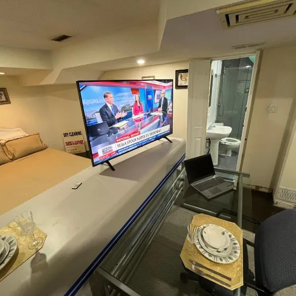 bachelor basement apartment with private kitchenette, washroom, and parking, מלון בטורונטו