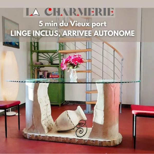 ღ LA CHARMERIE Duplex climatisé à 5min du Vieux Port, hôtel à Marseille