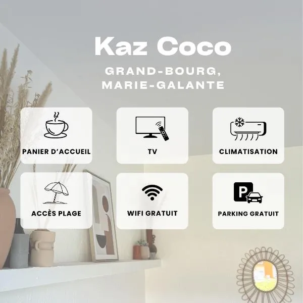 Studio Kaz' Coco, hotel em Grand-Bourg