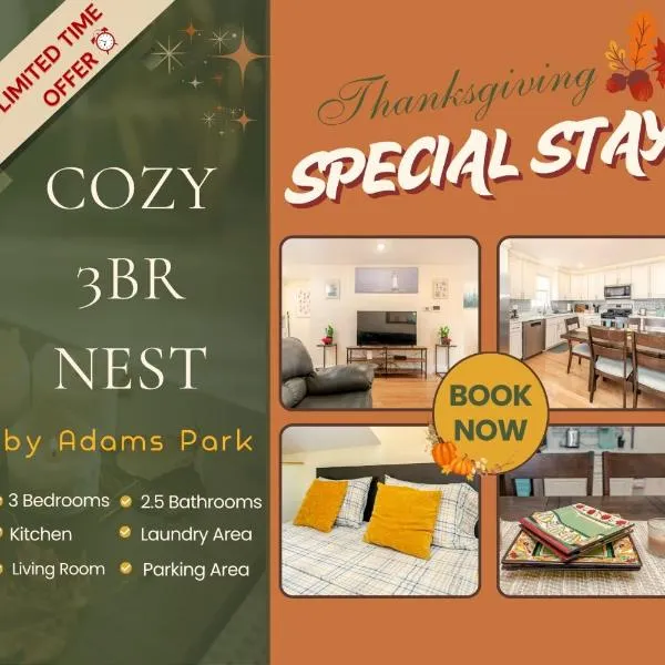 41 - 3BR Quincy - Lovely Townhouse near Adams, hotel in Quincy