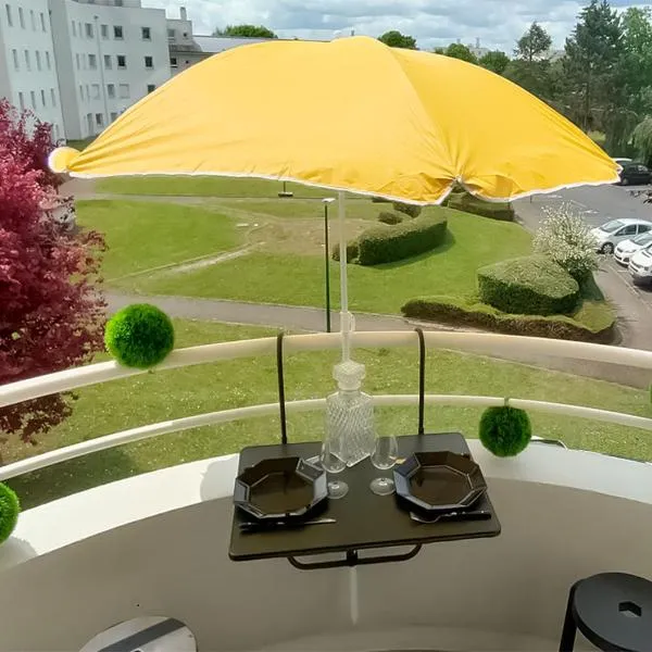 Appartement Le doux Viking, balcon & parking privé proche Zénith Caen, hotel v Caen