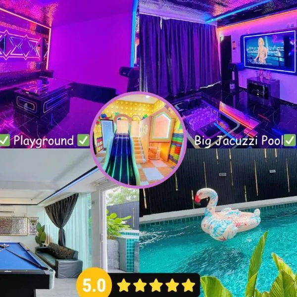 Dato Villa Luxury Homestay 12min to Jonker Street 26pax Private Pool Playground KTV BBQ, hotel in Melaka